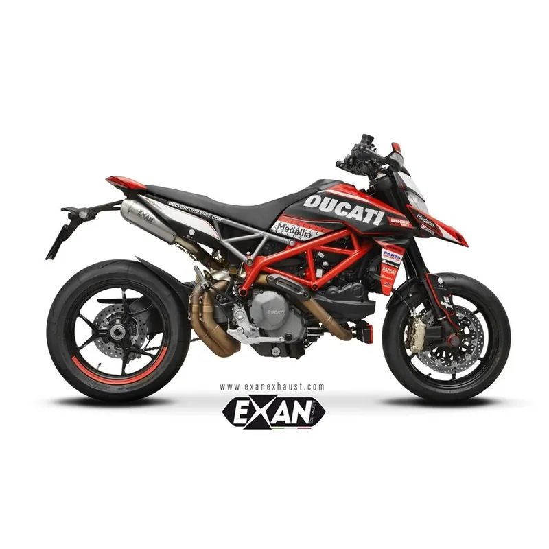 Aktuální Moto výfuk EXAN DUCATI HYPERMOTARD 950 19 - 21 X-ONE STAINLESS STEEL pár
