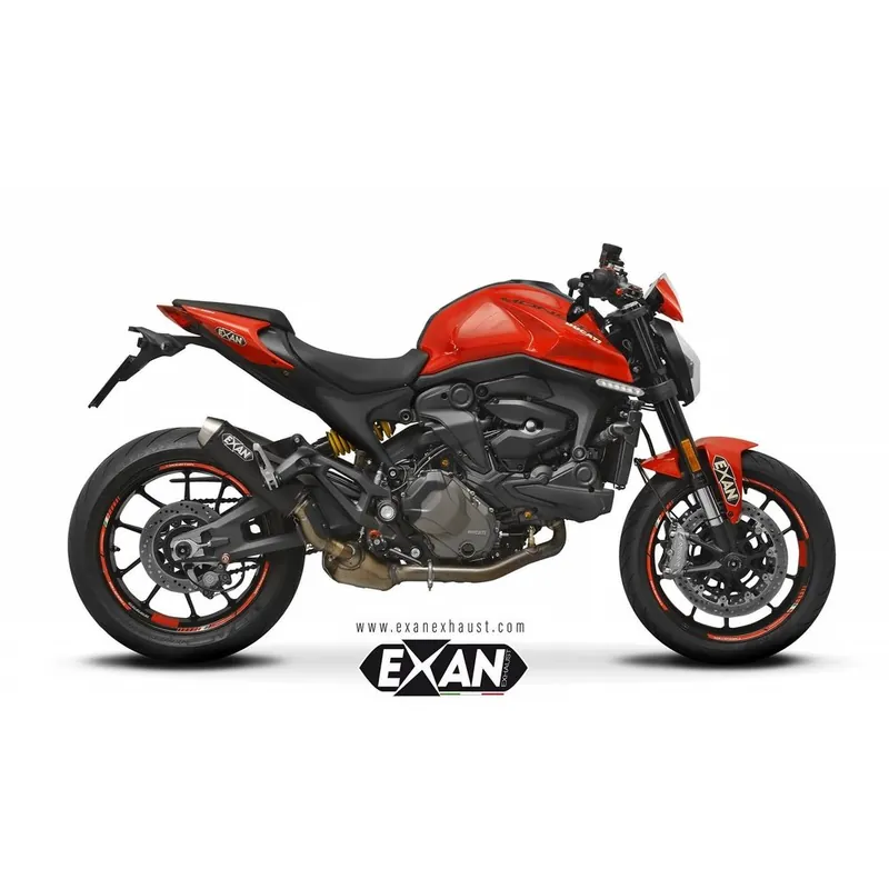 Vrácení Zdarma Moto výfuk EXAN DUCATI MONSTER 937 21 - 24 X-ONE BLACK STAINLESS STEEL