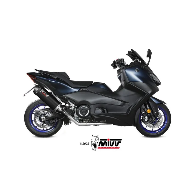 Nakupujte Hned Moto výfuk MIVV OVAL BLACK with carbon cap YAMAHA T-MAX 560 2022 - 2023