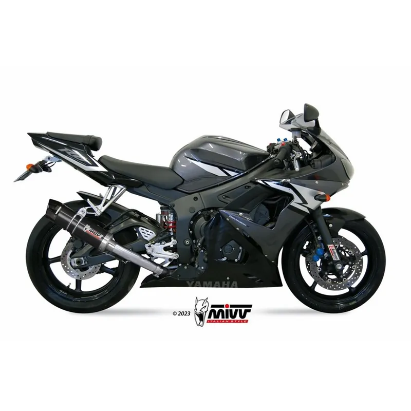 Originální Moto výfuk MIVV GP-C BLACK with carbon cap YAMAHA YZF 600 R6 2003 - 2005