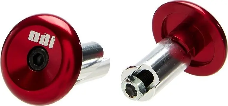 Sleva Koncovky řidítek ODI Aluminium End Plugs - Red