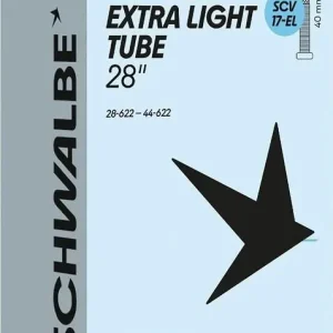 Super Cena Duše Schwalbe SCV 17-EL Extra Leicht 28" 28/44-622 SCV sw 40mm