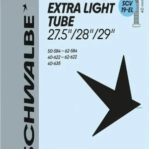 Speciální Cena Duše Schwalbe SCV 19-EL Extra Leicht 27.5/28" 40/62-584/635 SCV sw 40mm