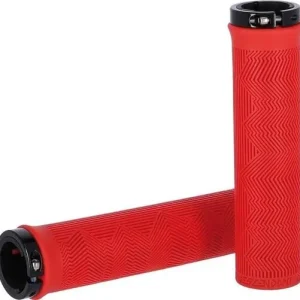 Vysoce Kvalitní Gripy uzamyk.Truvativ Descendant cervená, 133mm, Single Locking