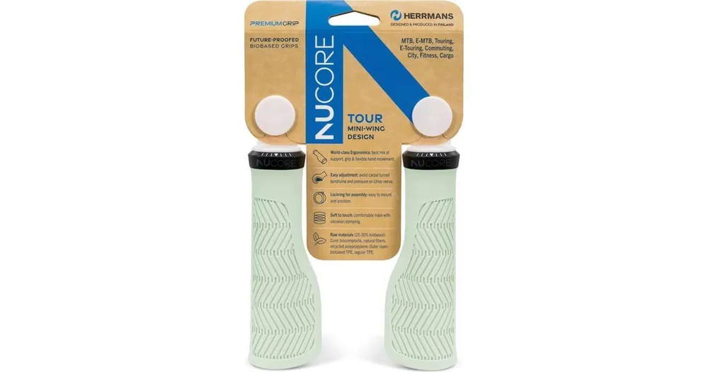 Výhodná Nabídka Rukojeti HERRMANS Nucore Tour Wave 130mm, Ø 22mm, Sage DD47 BL+BR