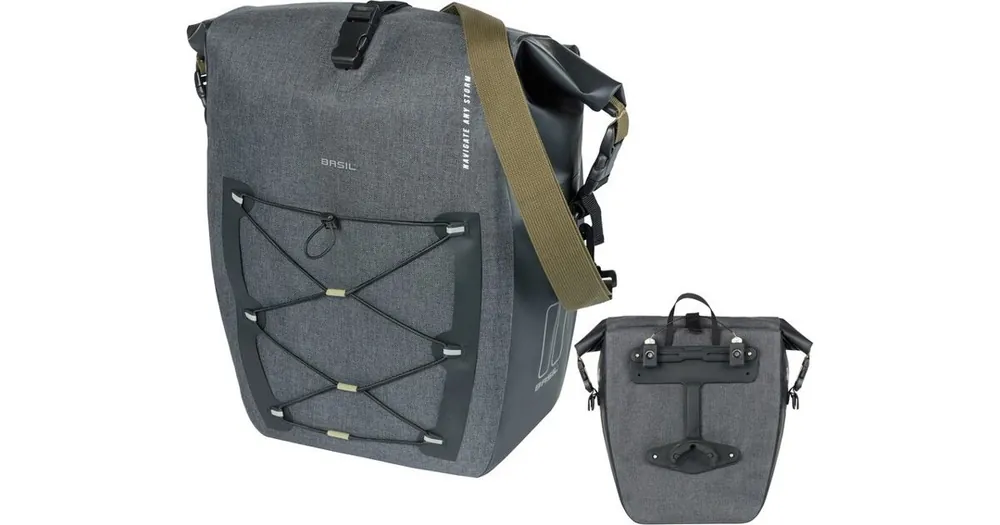 Taška Basil Navigator Storm MIK Side L cerná, 46x36x21cm, 25-31l, MIK Horká Nabídka