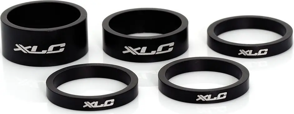 XLC A-Head Spacer-sada AS-A02 3 x 5, 1 x 10, 1 x 15 mm, 1 " cerná Akce