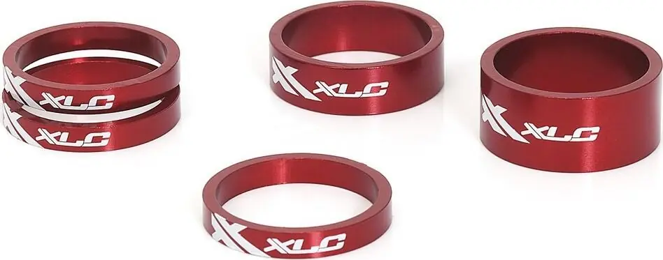 XLC A-Head Spacer-sada AS-A02 3 x 5, 1 x 10, 1 x 15, 1 1/8" cervená Cenový Hit