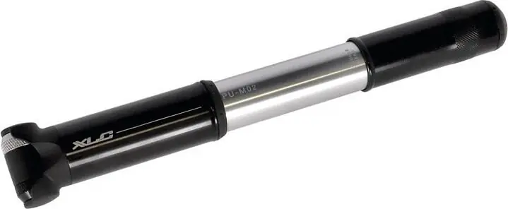 XLC Minipumpa MTB PU-M02 7 bar cerná/stríb., 215mm Alu dual-hlava Aktuální