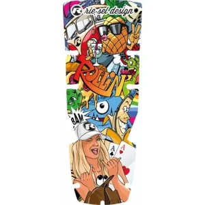 Nálepka RIESEL Fox Coat pro blatník FOX 36/38, Stickerbomb Eyecatcher Oblíbený