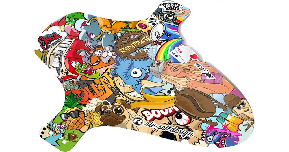 Přední blatník RIESEL Koloss, Stickerbomb Eyecatcher Originální