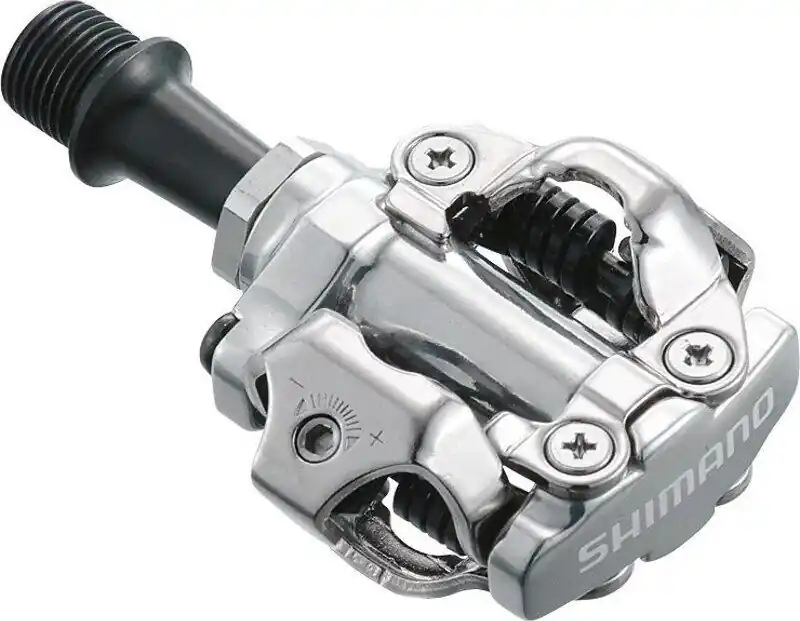 pedály SHIMANO SPD PD-M540 stříbrné s kufry SM-SH51, v krabičce Značkový