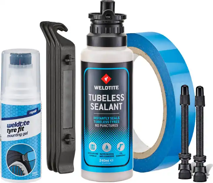 Aktuální Bezdušový kit Weldtite MTB kompletní