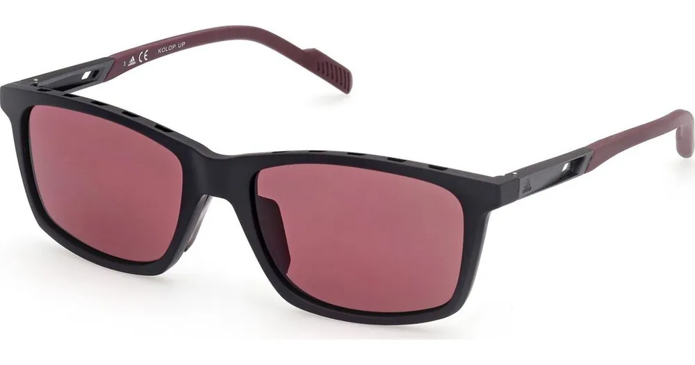 Sluneční brýle ADIDAS Sport SP0051 Matte Red/Bordeaux Mirror Vysoce Kvalitní