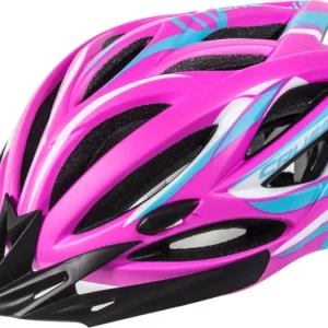 Ověřený Crussis - Cyklistická přilba CRUSSIS růžová neon - bílá L/XL vel.58-62