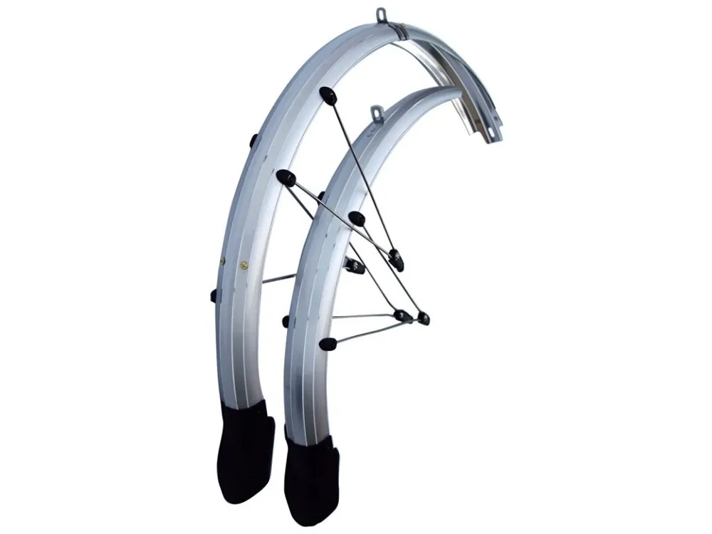 Novinka blatníky set OLYMPIK 26" Lux se zástěrkou, 60 mm, stříbrné