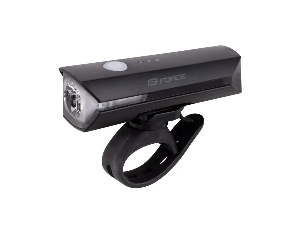 FORCE FLUX světlo přední 550LM USB, černé Vysoce Kvalitní