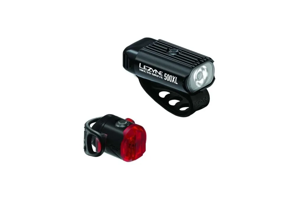 Originální Lezyne HECTO DRIVE 500XL / FEMTO USB C PAIR / BLACK / BLACK