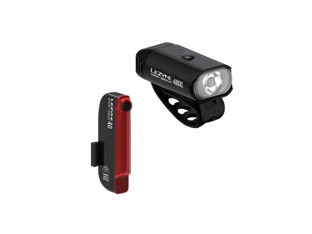 Lezyne MINI DRIVE 400XL / STICK+ DRIVE PAIR / BLACK / BLACK Must-Have
