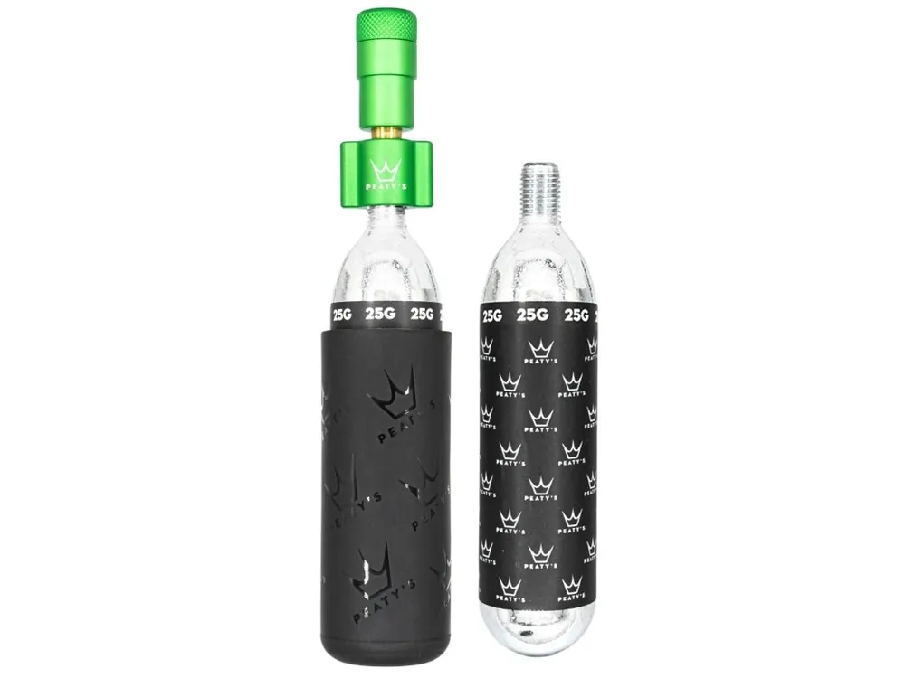 PEATY‘S HOLESHOT CO2 PUMPA + BOMBIČKY 2 KS - MTB (25G) - EMERALD Akční Cena