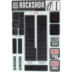 ROCKSHOX DECAL KIT 35MM STEALTH Nejlepší Volba