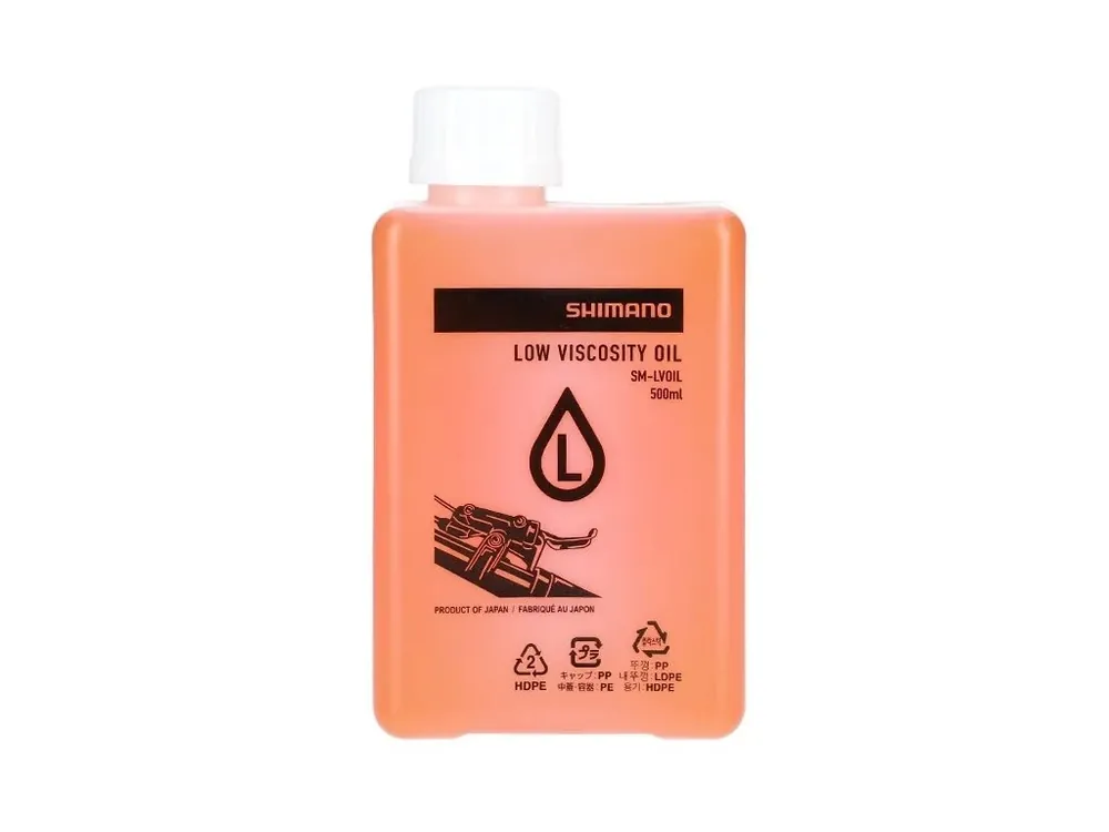 Shimano minerální olej pro brzdy LV (Low Viscosity), 500 ml, pro XTR M9200 / XT M8200 Autentický