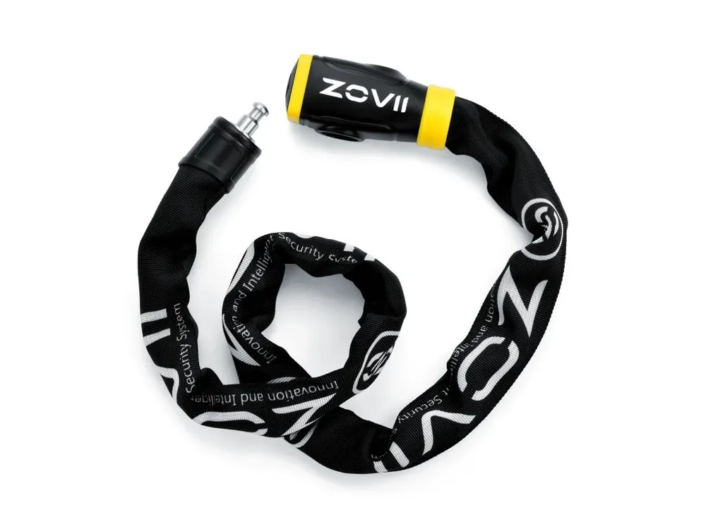 Sleva zámek ZOVII,chytrý řetězový s alarmem 120cm/8mm