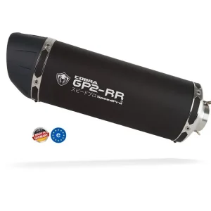 Expresní Doručení Laděný výfuk COBRA GP2-RR Black Aprilia Sport City 125/200/250