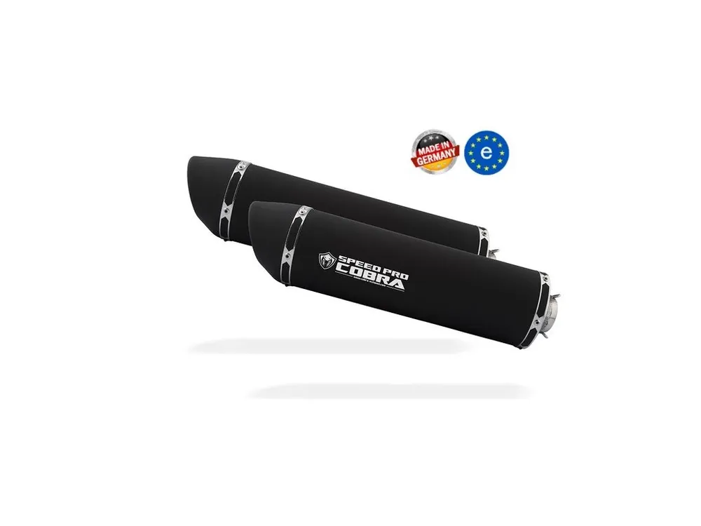 Omezená Nabídka Laděný výfuk COBRA SC3 Black Series Slip-on Dual High Up Suzuki B-King
