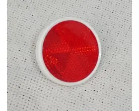 Poslední Šance ODRAZKA ČERVENÁ - SE ŠROUBEM (PRŮMĚR 60MM) - BÍLÝ LEM