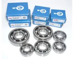 MOTOROVÁ LOŽISKA - SADA - ČZ 125,150 C + JAWA ČZ 125/351, 150/352 - (ZVL A.S.) Časově Omezené