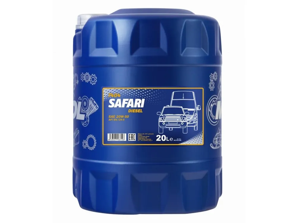Ověřený MANNOL SAFARI 20W-50 20L