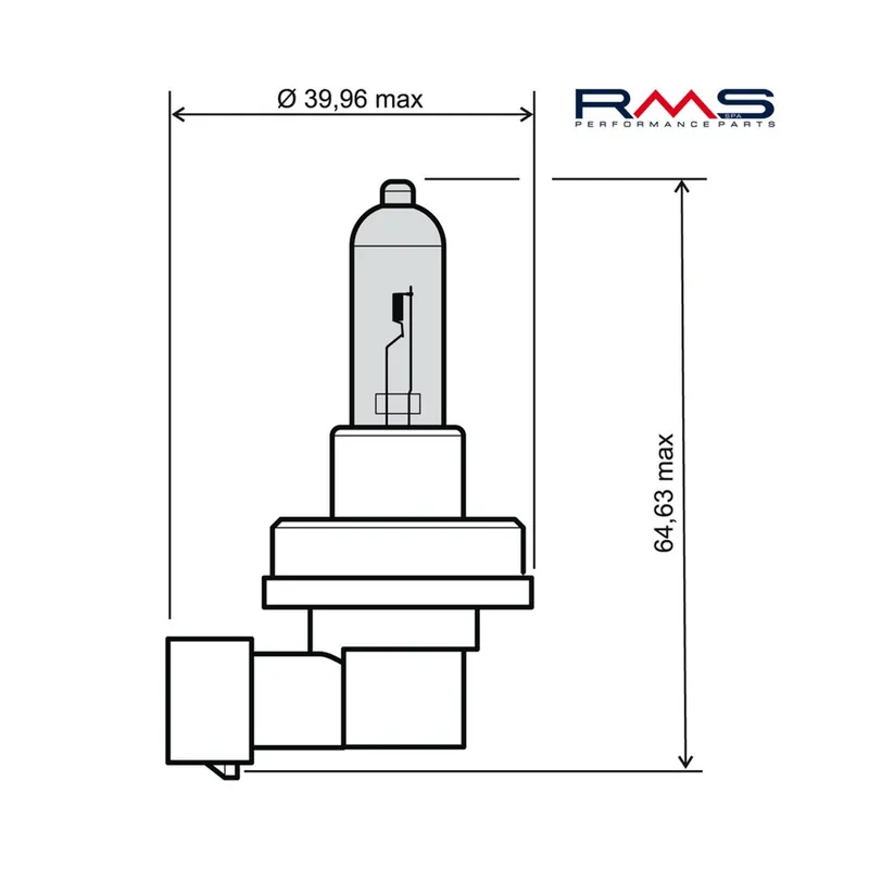 Žárovka RMS 246510075 12V 35W, H8 bílá Značkový