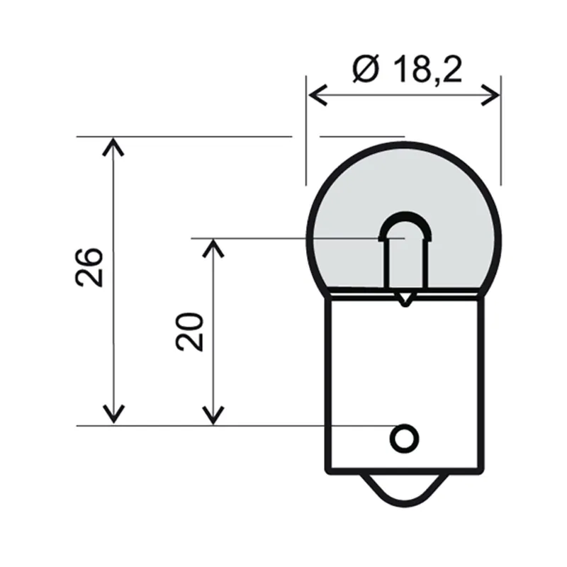 Přední světlo RMS 246510231 12V 10W BA15S Značkový