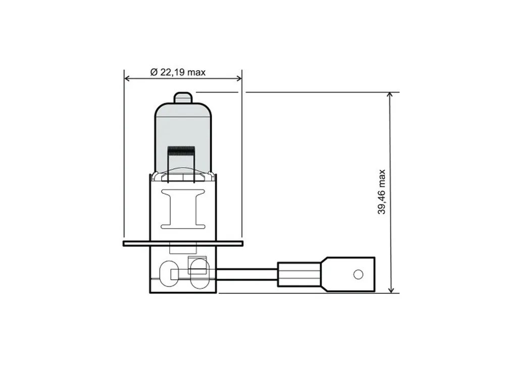 Přední světlo RMS 246510041 H3 12V 55W Časově Omezené