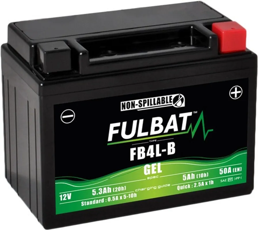 Pouze Dnes Gelová baterie FULBAT FB4L-B GEL (High Capacity) (YB4L-B GEL)