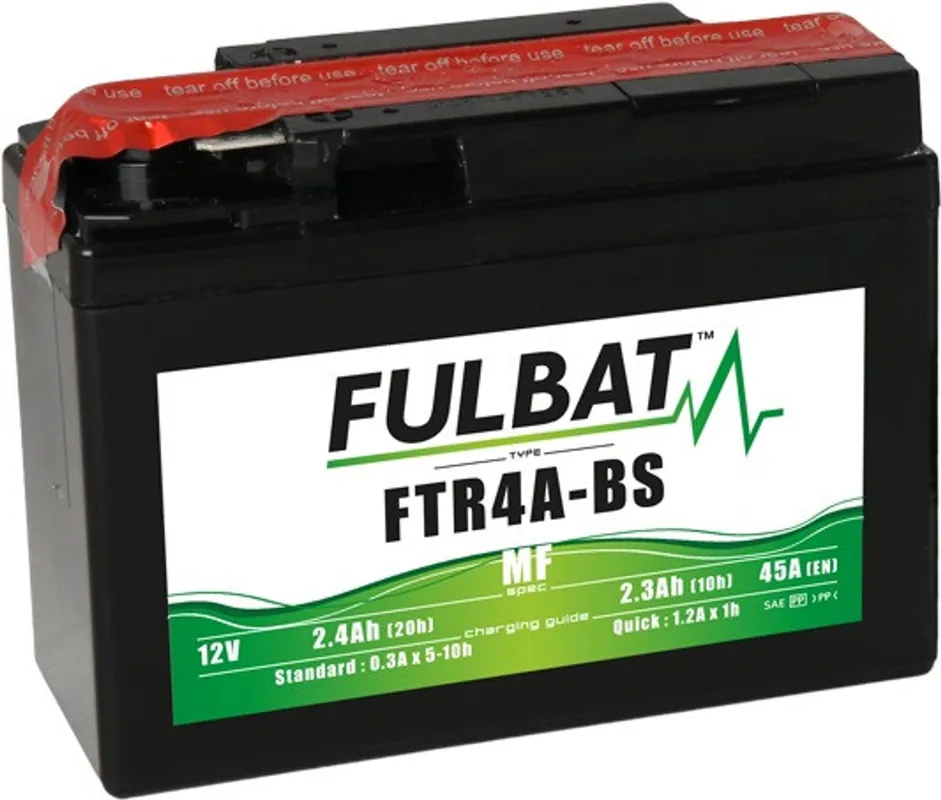 Bezúdržbová motocyklová baterie FULBAT FTR4A-BS (YTR4A-BS) Ověřený