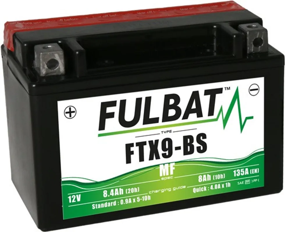 Bezúdržbová motocyklová baterie FULBAT FTX9-BS (YTX9-BS) Top Prodej
