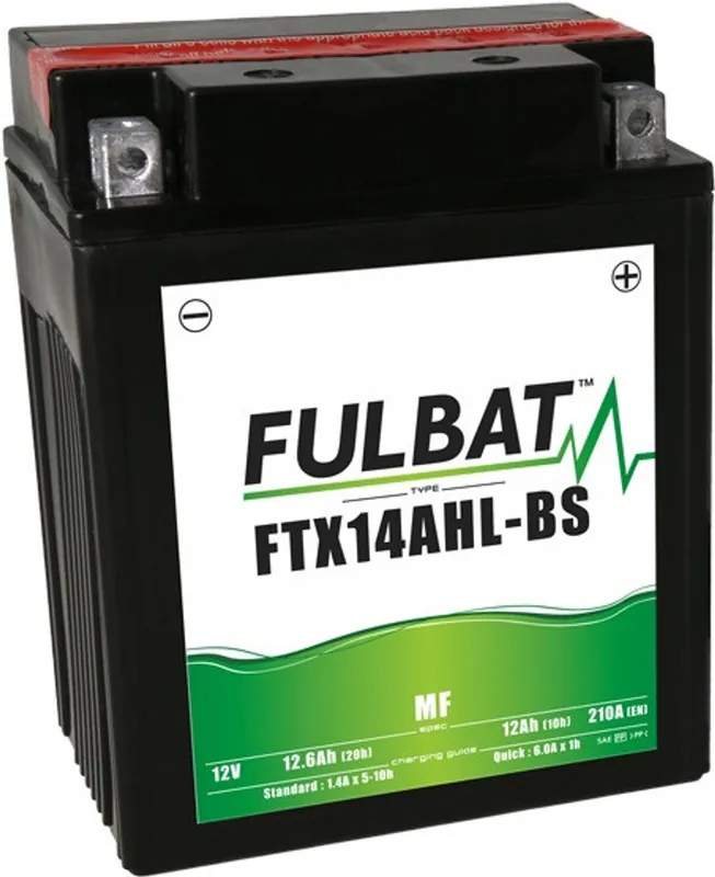 Bezúdržbová motocyklová baterie FULBAT FTX14AHL-BS (YTX14AHL-BS) Rychlé Dodání