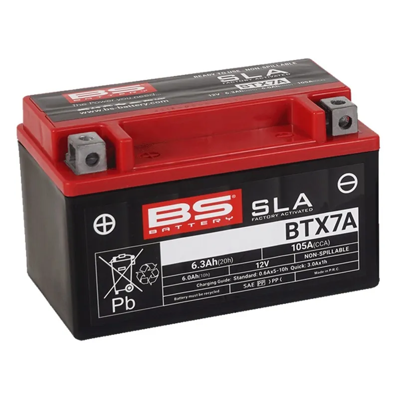 Speciální Cena Továrně aktivovaná motocyklová baterie BS-BATTERY BTX7A (FA) (YTX7A (FA)) SLA