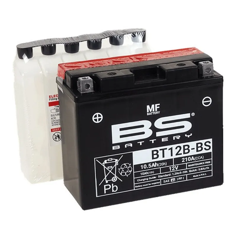 Nakupujte Hned Bezúdržbová motocyklová baterie BS-BATTERY BT12B-BS (YT12B-BS)