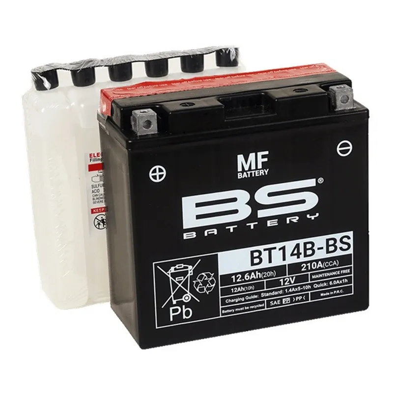 Cenový Hit Bezúdržbová motocyklová baterie BS-BATTERY BT14B-BS (YT14B-BS)