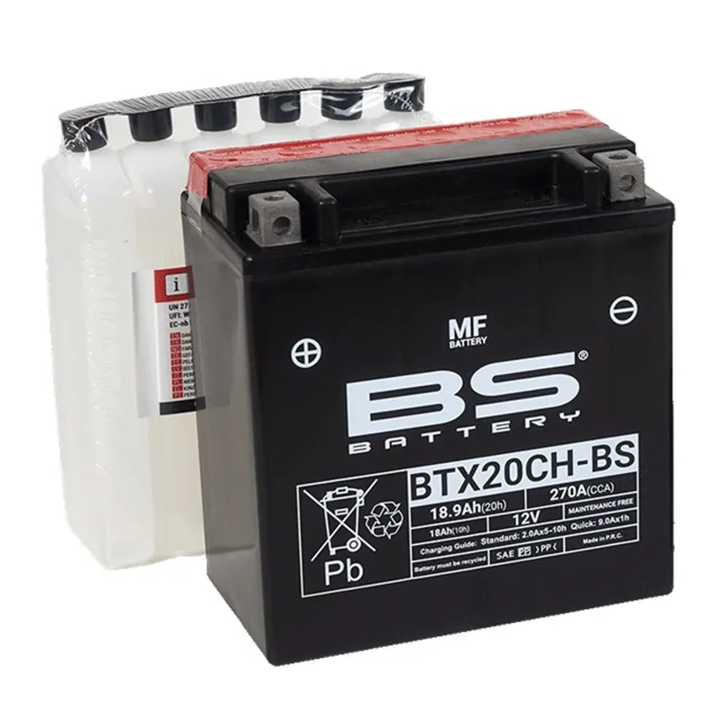 Značkový Bezúdržbová motocyklová baterie BS-BATTERY BTX20CH-BS (YTX20CH-BS)