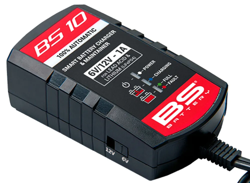Nabíječka baterií BS-BATTERY AUTOMATIC BS10 (vhodné také pro lithiové baterie) 6/12V 1000mA Nejprodávanější