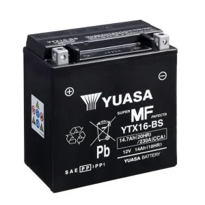 Bezúdržbová motocyklová baterie YUASA YTX16-BS Nejlepší Volba