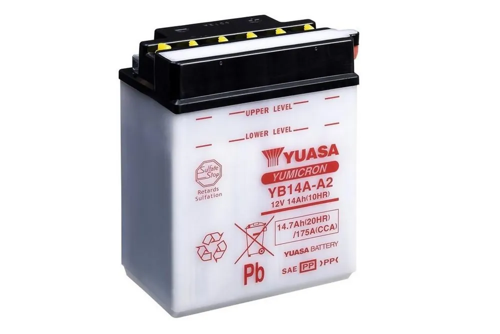 Časově Omezené Yumicron akumulátor vč. kyseliny YUASA YB14A-A2
