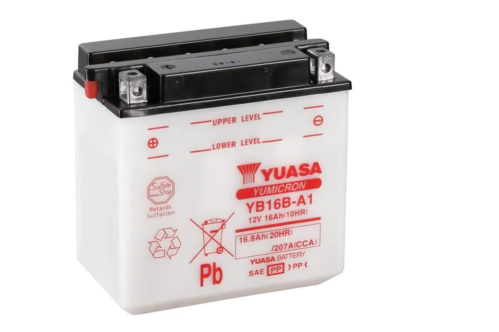 Cenová Bomba Yumicron akumulátor vč. kyseliny YUASA YB16B-A1