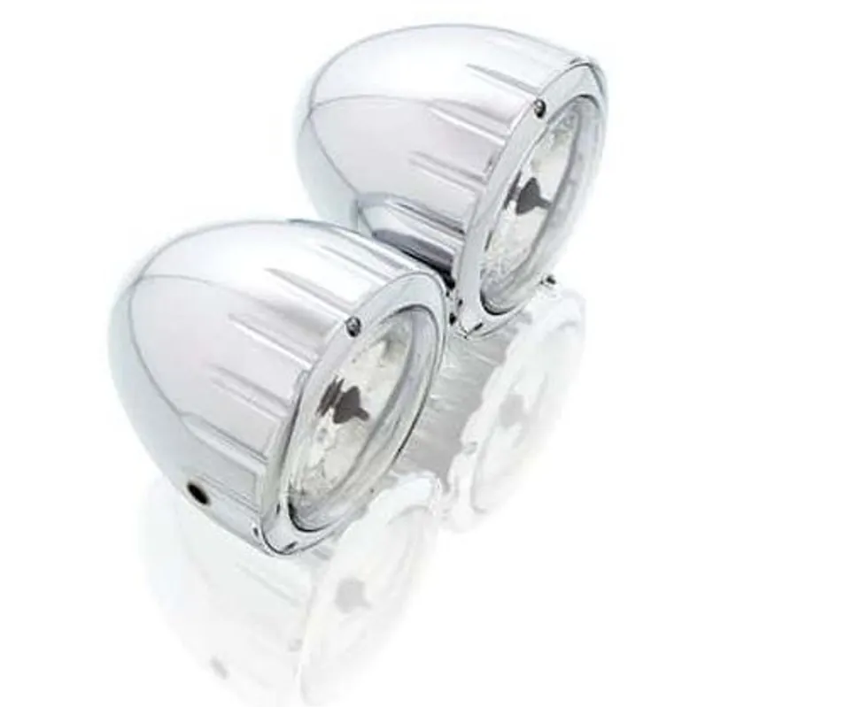 Světlo CUSTOMACCES TWIN FD0002J nerez 90MM DE DIAM.3 1/2" Finální Výprodej