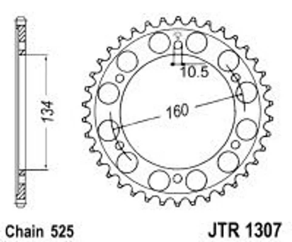 Řetězová rozeta JT JTR 1307-41 41 zubů, 525 Koupit Online