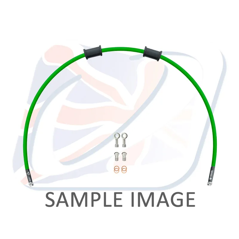 Hadice zadní brzdy Venhill POWERHOSEPLUS SUZ-10001RS-GR (1 hadice v sadě) zelené hadice, nerezové koncovky Nejprodávanější